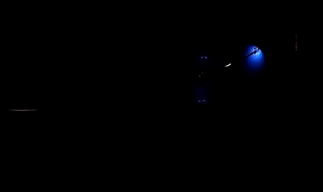 Animation of dark room with string lights
