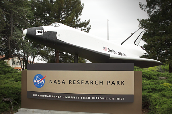 NASA Ames Research Park sign