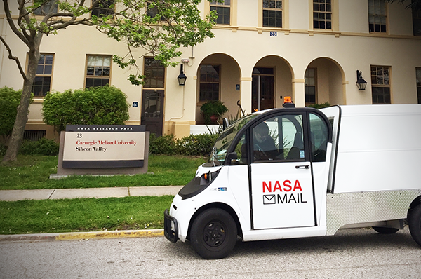 NASA truck at Silicon Valley campus