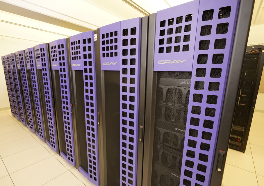 A row of the supercomputer