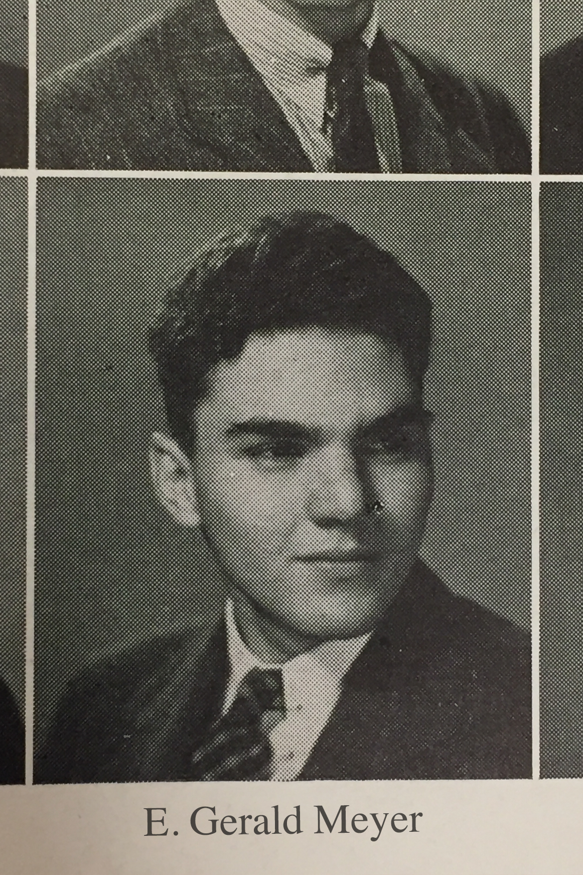 Old yearbook photo of Meyer